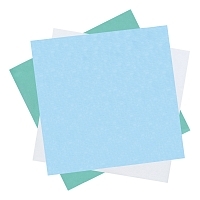 Бумага крепированная для паровой и газовой стерилизации стандартная DGM 1200х1200 мм голубая 100 шт Бумага стерилизационная крепированная купить в Продез Сочи