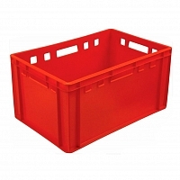 Ящик пластиковый 600x400x300 см красный Корзины и урны купить в Продез Сочи