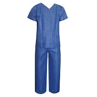 Костюм хирургический нестерильный спанбонд (куртка, брюки) плотность 42 размер 54-56 Одежда медицинская для хирурга купить в Продез Сочи