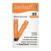 ИзиТач тест-полоски мочевая кислота EasyTouch Uric Acid 25 шт Тесты для экспресс-диагностики мочи и крови купить в Продез Сочи