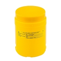 Контейнер для утилизации игл с иглоотсекателем Олданс класс Б 1 л желтый одноразовый Емкости класса Б для утилизации для медицинских отходов купить в Продез Сочи