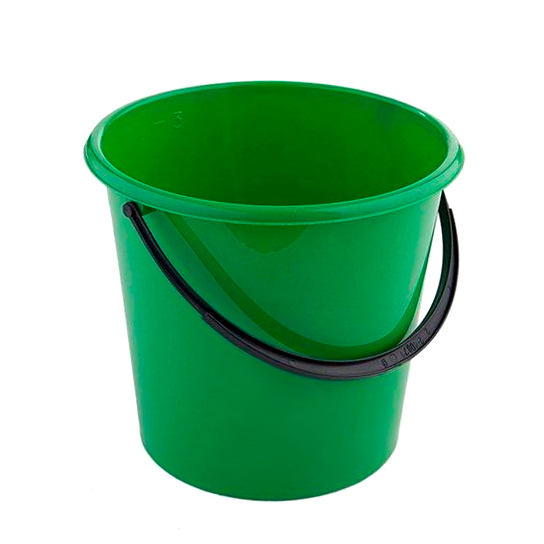 Ведро пластиковое 5 л зеленое 030368/10105043 Ведра для уборки купить в Продез Сочи