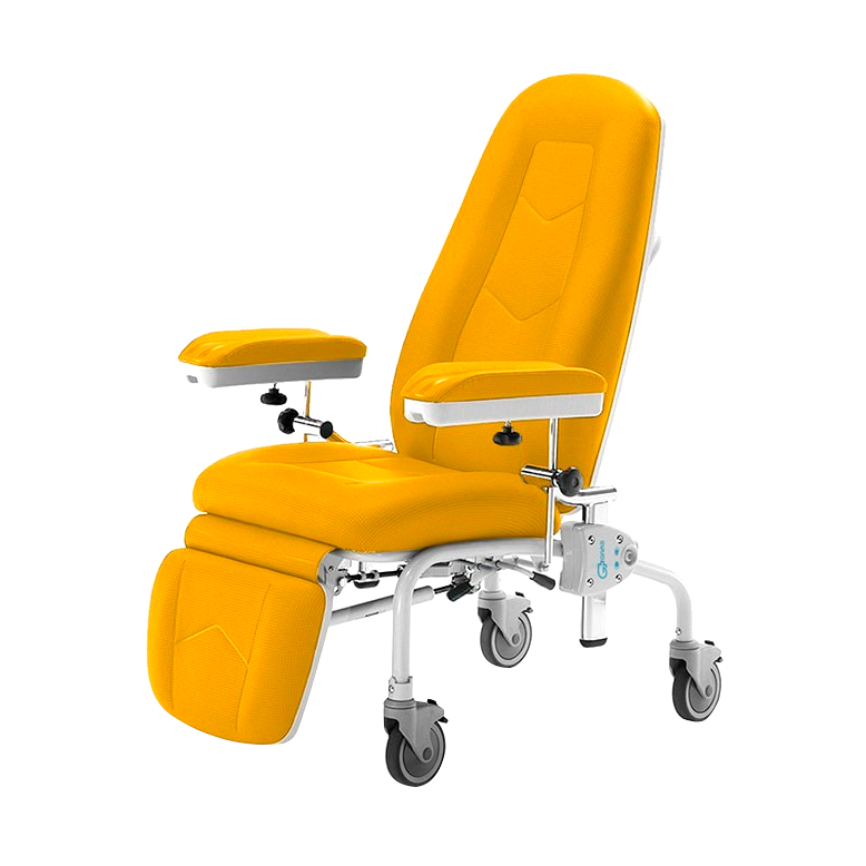 Кресло для забора крови VENERE MR 5160 с подголовником желтое Кресла для медицинского кабинета купить в Продез Сочи
