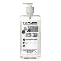 Тетрасофт дезинфицирующее жидкое мыло 1 л дозатор