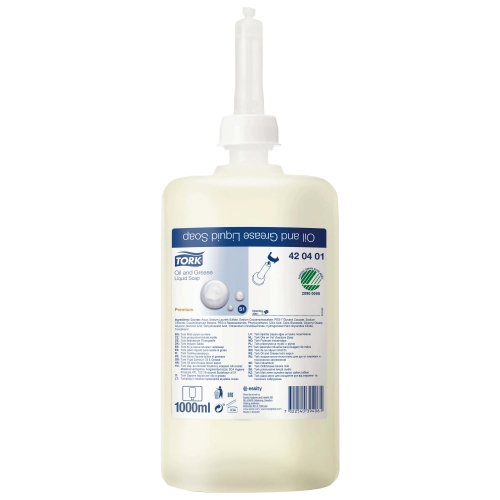 Tork жидкое косметическое мыло-очиститель от жировых и технических загрязнений Premium 420401 1 л бесцветный