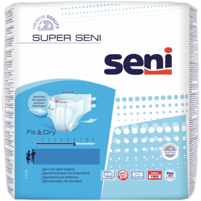 Подгузники для взрослых закрытого типа Super Seni pазмер S 30 шт Подгузники для взрослых купить в Продез Сочи