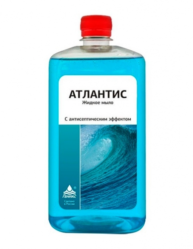 Атлантис жидкое мыло антибактериальное 1 л
